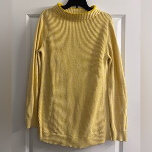Loft Outlet Womens Yellow Mock Neck Long Sleeve Pullover Sweater Size M